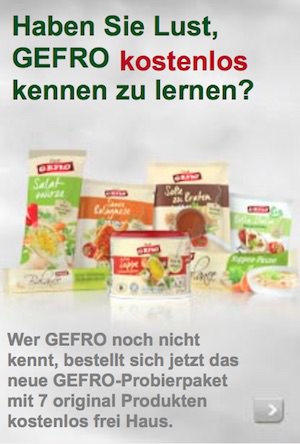 GEFRO Probierpaket