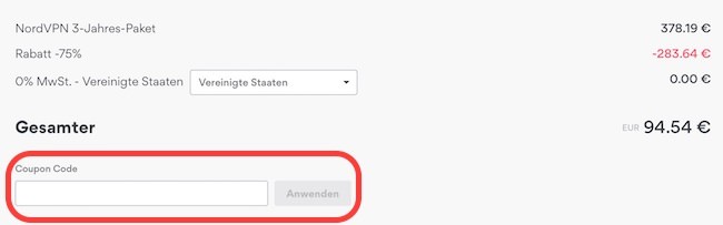 NordVPN Gutschein